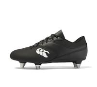 Canterbury Chaussures de rugby enfant Phoenix Raze Mixte Terrain souple Noir Blanc 33