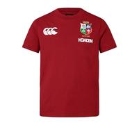 Canterbury of New Zealand British and Irish Lions Cotton, Chemise Unisexe Enfants, Red Dahlia,