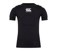 Canterbury of New Zealand CCC Pro Gilet de Protection pour Rugby Noir/Blanc/argenté