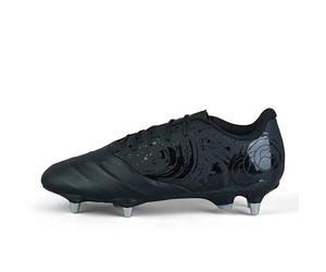 Canterbury Phoenix Genesis Team Bottes pour Mixte Adulte, Black/Silver Metallic, 39.5