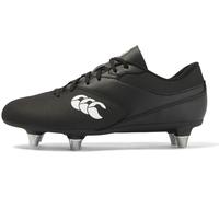Canterbury of New Zealand Phoenix Raze Soft Ground Chaussures de Rugby, Noir/Blanc, 38.5 EU