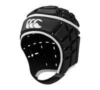 Canterbury Rugby Core Headguard | 360 Coverage | Soft-Edged Chin Strap | Designed Holes Aid Ventilation | Foam Padding JU Jeunesse Unisexe, Noir, XS