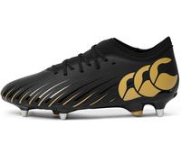 Canterbury Speed Falcon Team Adults Soft Ground Rugby Boots Noir/Or 9.5 (44.5) Male