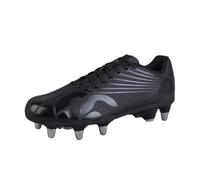 Canterbury Stamped Grndbrk Team Bottes pour Mixte Adulte, Black/Silver Metallic, 44.5