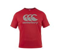 Canterbury Vapodri Gros Logo T-Shirt Homme Rouge Vif FR : M (Taille Fabricant : M)