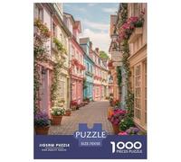 Canterbury's Fleur Alley Puzzles 1000 Pieces Cadeau Unique Intéressant Jeu Éduchatif Défi Jouet À De Qualité Supérieure Peinture Art pour Adultes Et Enfants À Partir De 12 Ans 70x50cm/1000pcs