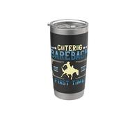 Cantering Bareback For Loves Western Riding Bareback Riding Gobelet isotherme en acier inoxydable double paroi