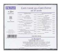 Musique et Danses À la Cour de Ferrare : Canti E Danze Alla Corte Estense Nel XV Secolo – Tactus