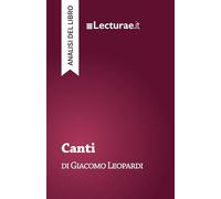 Canti - Giacomo Leopardi (analisi del libro)