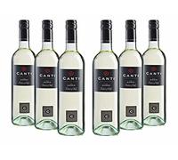 Canti - Vin Blanc Italien Sec, Mélange de Cépage Sélectionnés, Goût Fruité et Notes Fraîches de Fruits Tropicaux, 6x750 ml