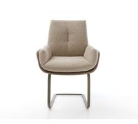 Cantilever Clea-Flex tissu mixte couleur boue pied cantilever plat aspect titane