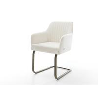 Cantilever Greg-Flex bou oux beige pied cantilever plat aspect titane resorts ensachés