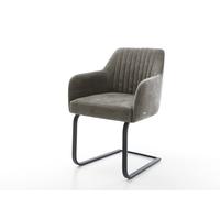 Cantilever Greg-Flex bou oux couleur boue pied cantilever plat noir resorts ensachés