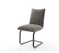 Cantilever Lelio-Flex bou oux couleur boue pied cantilever plat noir resorts ensachés