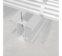 Cantilever lourd - Butée amovible d'embase longueur 100 mm galva - MANORGA - ZFBUTEEEMBASEML01