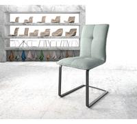 Cantilever Maddy-Flex rayures Vert menthe pied cantilever plat noir