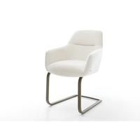 Cantilever Pejo-Flex bou oux beige pied cantilever plat aspect titane resorts ensachés