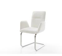 Cantilever Vinja-Flex bou oux beige pied cantilever plat acier inoxydable