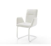 Cantilever Vinja-Flex bou oux beige pied cantilever plat blanc