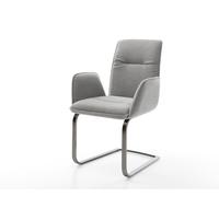 Cantilever Vinja-Flex tissu structuré doux gris pied cantilever plat grafiete