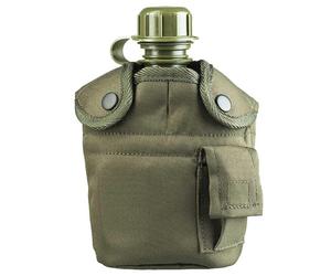 Cantine avec housse et gobelet US Plastic Canteen Mil-Tec - Olive