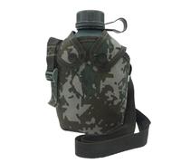 Cantine de l'eau de l'armée, bouteille d'eau de l'armée - Avec couverture de camouflage Mountaine de l'alpinisme Bouteille d'eau en aluminium,1L Sports Sports Outdoor Recreation Accessoires Produits a