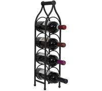 Cantinetta Portabottiglie Biscottini 4 Posti En Fer Forgé Noir 13x14x58
