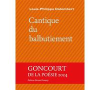 Cantique du balbutiement - Louis-Philippe Dalembert - Doucey Bruno - broché - Poésie