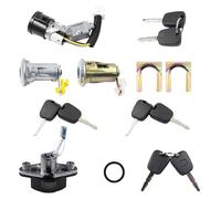 CANTONDZ 3xKit de Cylindre de serrure de porte et 8 clés Compatible avec Peugeot 107 Citroen C1 Toyota Aygo 2005-2014 9170.Y8 9170.Z0 1608746380 N0501412 N0502200