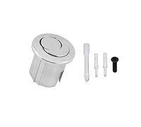 CANTONDZ Bouton poussoir double et court WC D2D chromé multicolore 822043001 Compatible avec chasse d'eau
