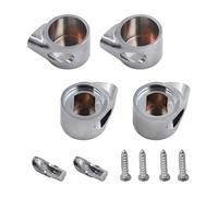 CANTONDZ Compatible avec Giralda Senso Halle AI0001100R Kit d'élément de charnière chromé Chute amortie Remplacement fermeture douce pour siège de toilette embouts charnière SEULEMENT