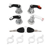 CANTONDZ Cylindres de serrure de porte de voiture Kit Serrure 4 Barillets avec 2 clés Compatible avec Master MK Mégane Clio Opel Movano Interstar 7701470944 7701470945 7701470952