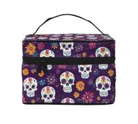 Cantonnière de fenêtre en forme de tête de mort avec passe-tringle - Rideau occultant court pour salon, chambre à coucher, cuisine - 117 x 45 cm