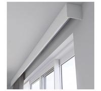 Cantonnière de plafond avec système de rail caché - 290 cm - Cantonnière élégante pour fenêtres coulissantes - Installation facile au mur/plafond