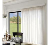 Cantonnière décorative avec système de rails cachés pour montage au plafond ou au mur