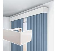 Cantonnière occultante élégante - 2,4 m - Housse de corniche décorative murale pour fenêtres plus hautes - Améliorez l'intimité et le style dans votre maison