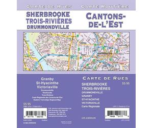 Cantons-de-l'Est / Sherbrooke / Trois-Rivières - Carte routière du Québec | GM Johnson