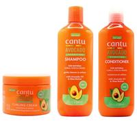 Cantu Avacado Crème hydratante Shampooing, revitalisant et crème à friser
