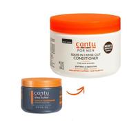 Cantu Beurre de Karite Men's Collection Apres Shampooing sans Rincage 370g
