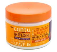 -Cantu- CONDITIONNEUR Pépins de raisin réparateur sans rinçage -340 g- Répare et restaure les cheveux secs et cassants