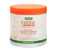 Cantu Crème réparatrice sans rinçage - Soin pénétrant en profondeur - Hydrate intensément - Rend les cheveux doux et adhérents - Pour cheveux abîmés, secs ou rugueux - 453 g