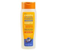 Cantu - Shampooing Lissant à l'Huile de Lin et au Beurre de Karité - Réduit la Casse et les Frisottis - Pour Cheveux Bouclés, Crépus et Ondulés - Cheveux d'apparence Naturelle - 400 ml