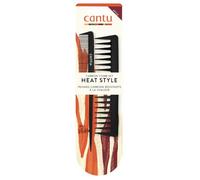 CANTU - Set de peignes en fibre de carbone - Femme - Lot de 2 pièces - Démêlage antistatique et coiffage de précision