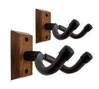 CANTUS Support mural pour guitare, avec verrouillage automatique, pour guitare, acoustique, électrique, basse Noir