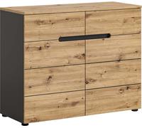 Canu commode 2 tiroirs 2 portes chêneReproduction.