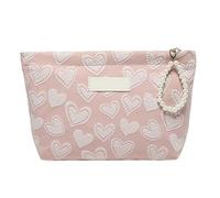 Canvas Beauty Fashion Flower Cosmetic Pouch Storage for Travel and Work Canvas, a, Beauté de masse