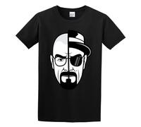 Canvas Breaking Bad Painting Walter White Unisex 100% Cotton Short-Sleeve T-Shirts Black M