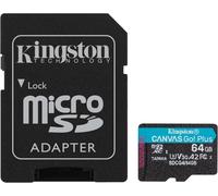 Canvas Go Plus microSDXC Memory Card Gen4 200MB/s A2 U3 V30 64GB Card - Adapter-SDCG4/64GB