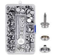 Canvas Kit - 150 pièces - Boutons pression sur toile, poussette, bouton en toile, précision, maintien ferme, design magnétique, composants métalliques pour cuir, tente, bâche