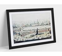 CANVAS MONKEY Peinture murale encadrée de style Ls Lowry - A1 - Cadre noir